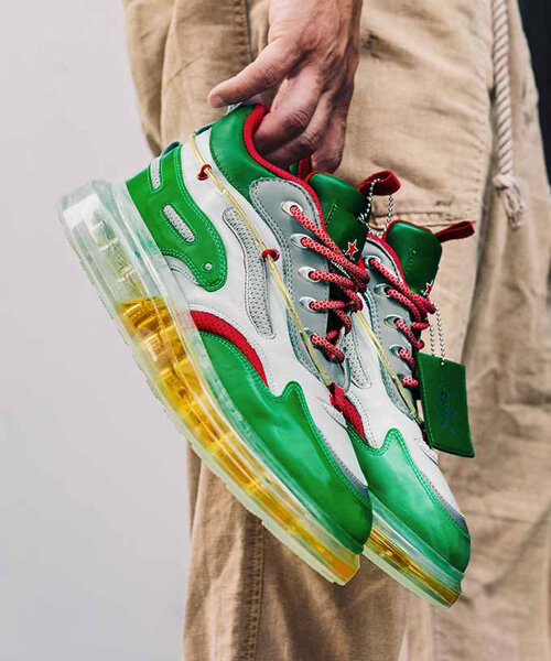 limited-edition heineken sneakers are injected with beer that you can drink on the go