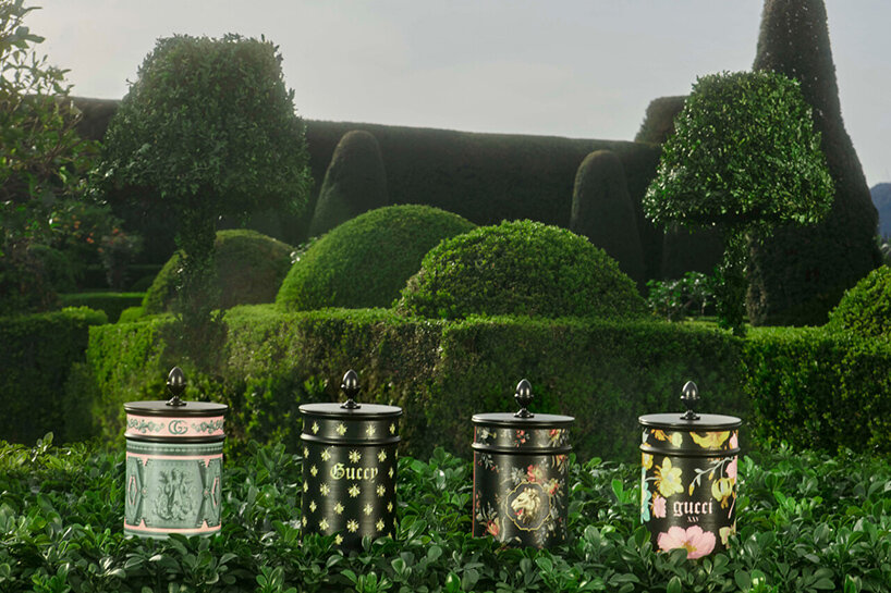 gucci décor collection occupies an eclectic 'garden of delights'