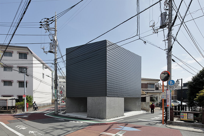 S design farm wraps pentagon-shaped house in tokyo with windowless facades