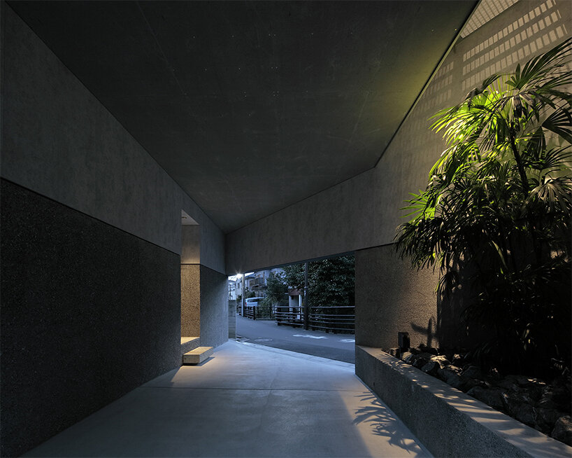 S design farm wraps pentagon-shaped house in tokyo with windowless facades