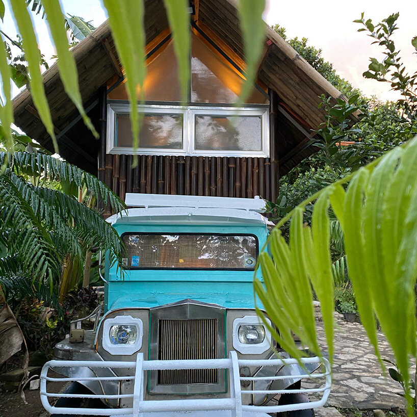 filipino designer converts old jeepney into two-story campervan home