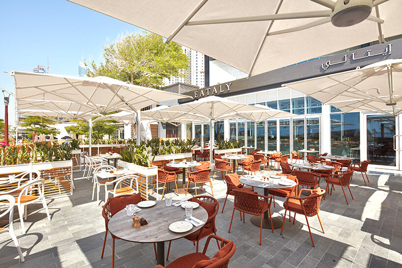 seven pedrali-dressed projects roam the seas from greece to dubai