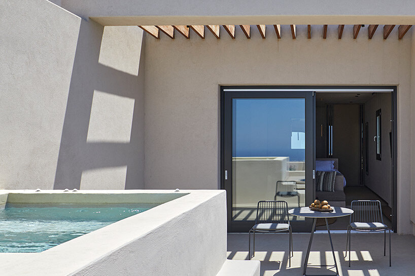 seven pedrali-dressed projects roam the seas from greece to dubai