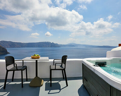 seven pedrali-dressed projects roam the seas from greece to dubai