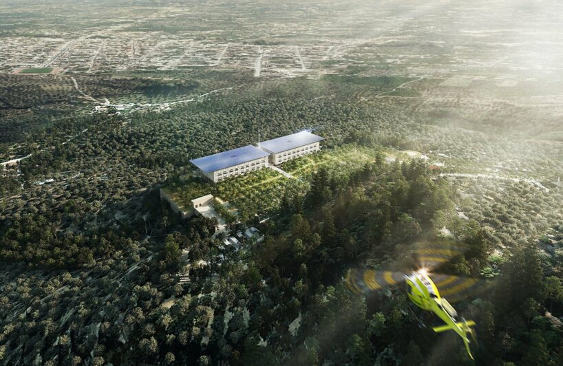 Renzo Piano's sustainable hospitals integrate into Greek forests to promote holistic rehabilitation