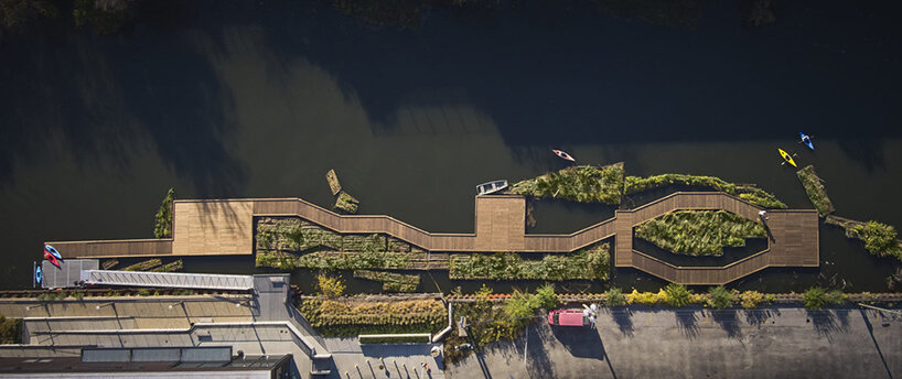 SOM and urban rivers build a floating eco-park meandering through the ...