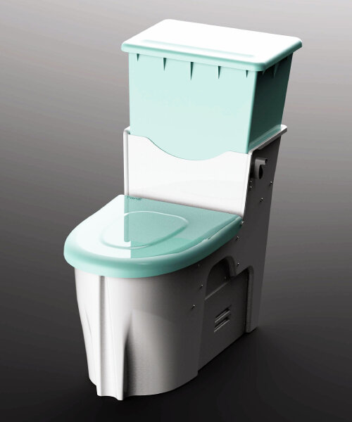 low-cost toilet ‘sandi’ flushes using sand for a waterless restroom solution