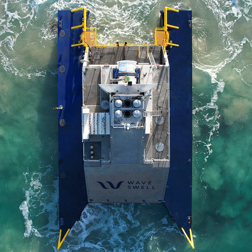 floating blowhole generator converts ocean wave energy into zero-emissions electricity