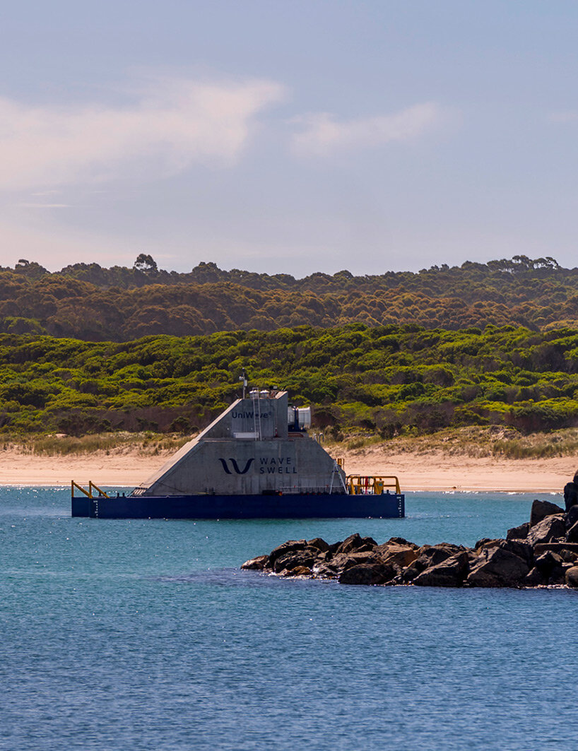 floating blowhole generator converts ocean wave energy into zero-emissions electricity