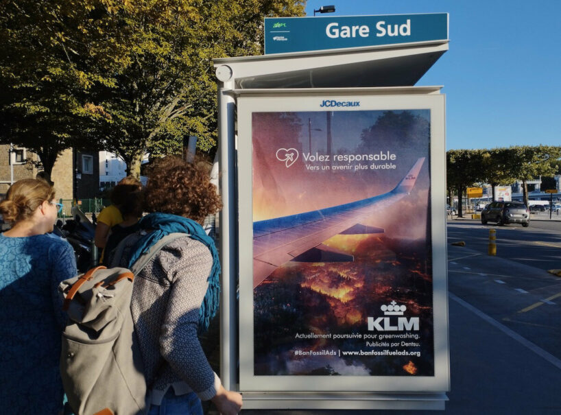 activists' scathing ads target airlines over their climate impact