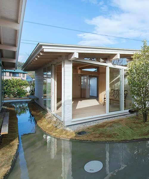 small streams swivel around studio velocity's awazuku house in japan