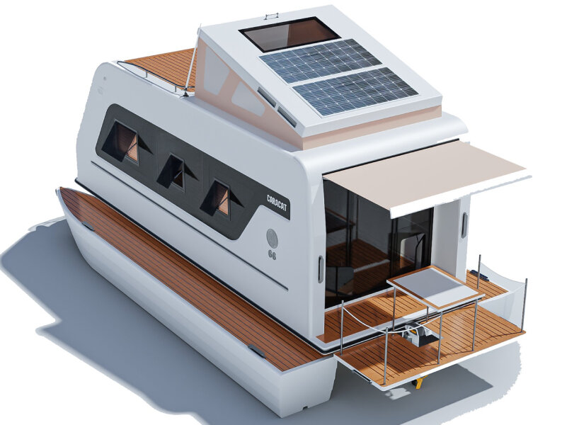 electric campervan-catamaran