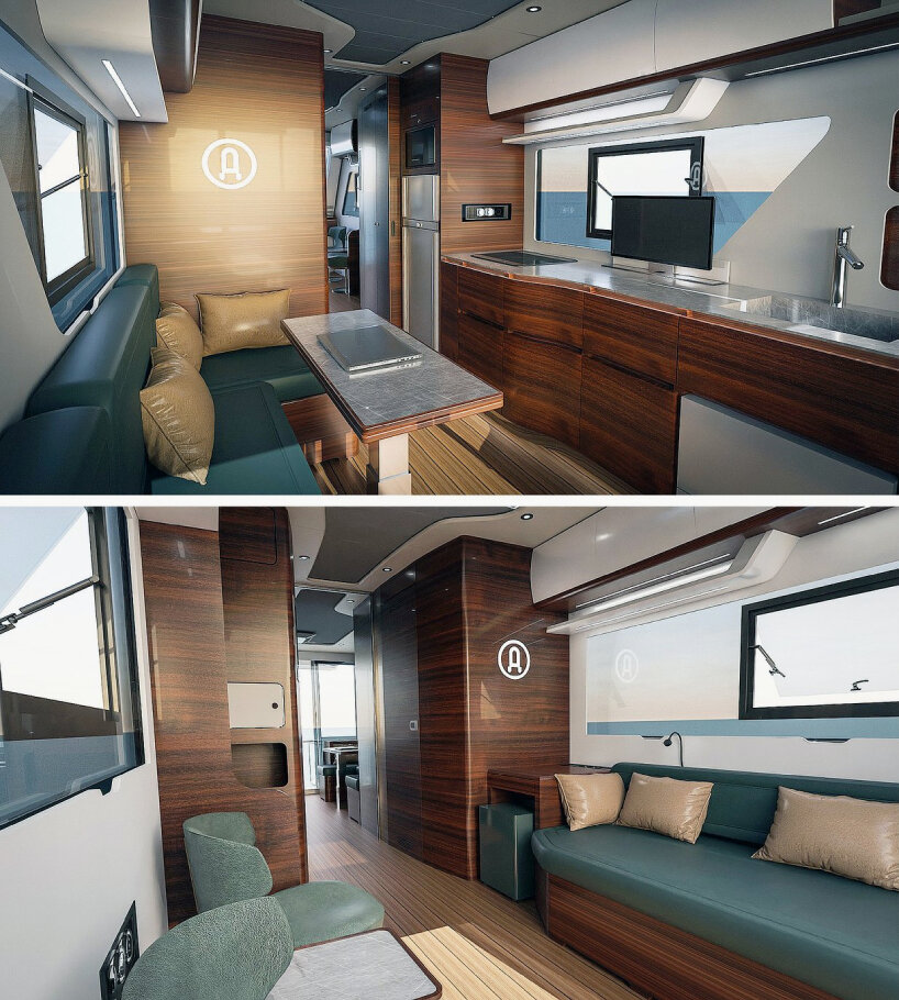 electric campervan-catamaran