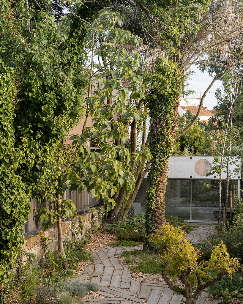 'crown adorned with precious stones' tops fala atelier's transparent tiny palazzo in portugal