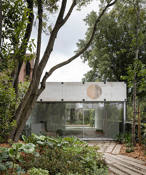 'crown adorned with precious stones' tops fala atelier's transparent tiny palazzo in portugal