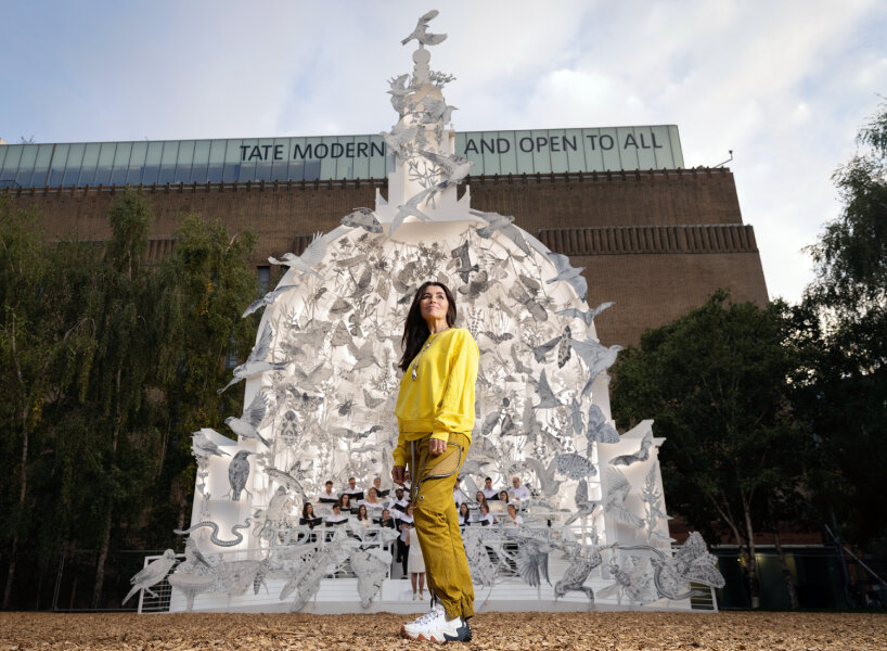 Es Devlin creates illuminated sculpture wrapped by London's 243 endangered  species