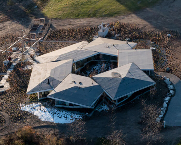 NO ARCHITECTURE organizes flower house as six overlapping pavilions in the berkshires