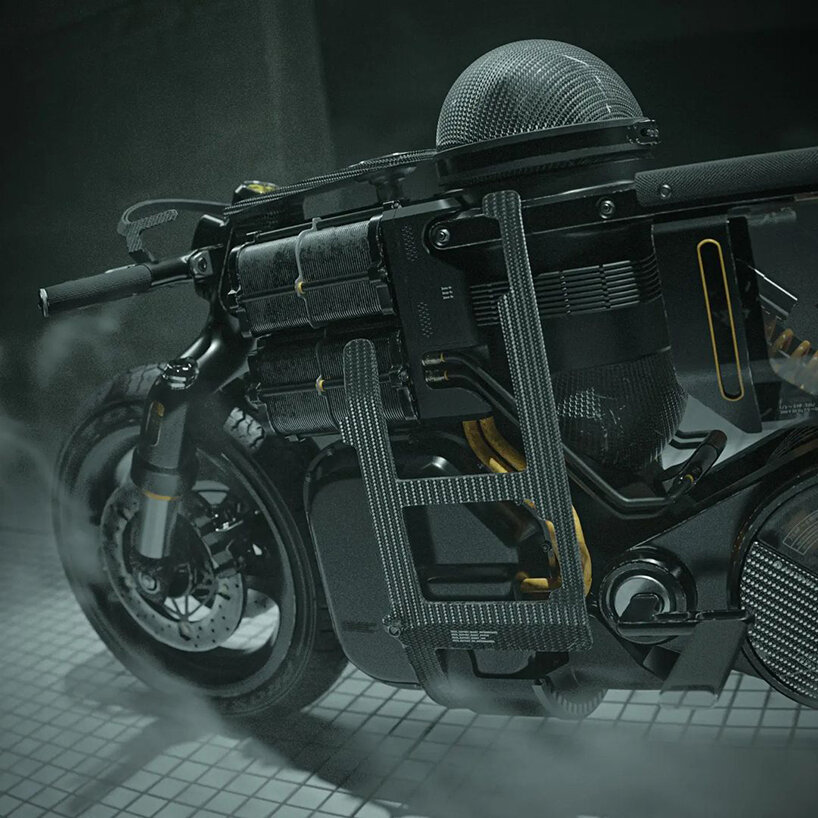 unveiling 'hydra', a cyberpunk e-bike powered by hydrogen