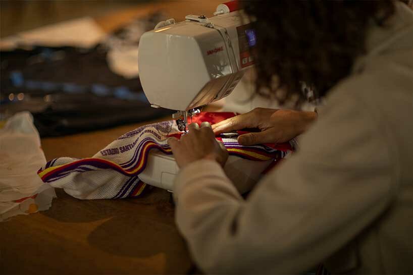 tatiana bilbao's installation for NGV uses garments as symbol of domestic labour + care