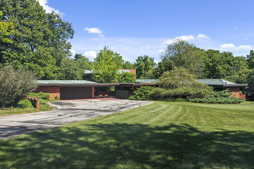 step into keland house in wisconsin, one of frank lloyd wright's largest usonian designs