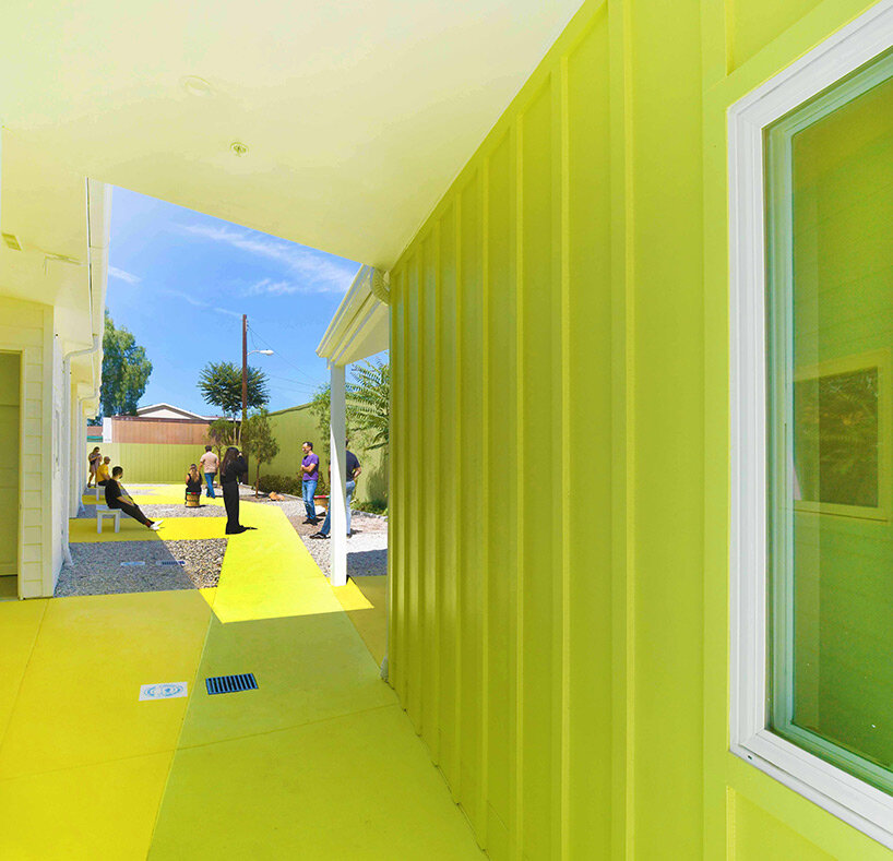 lehrer architects' vibrant residential complex gives shelter to unhoused veterans in LA