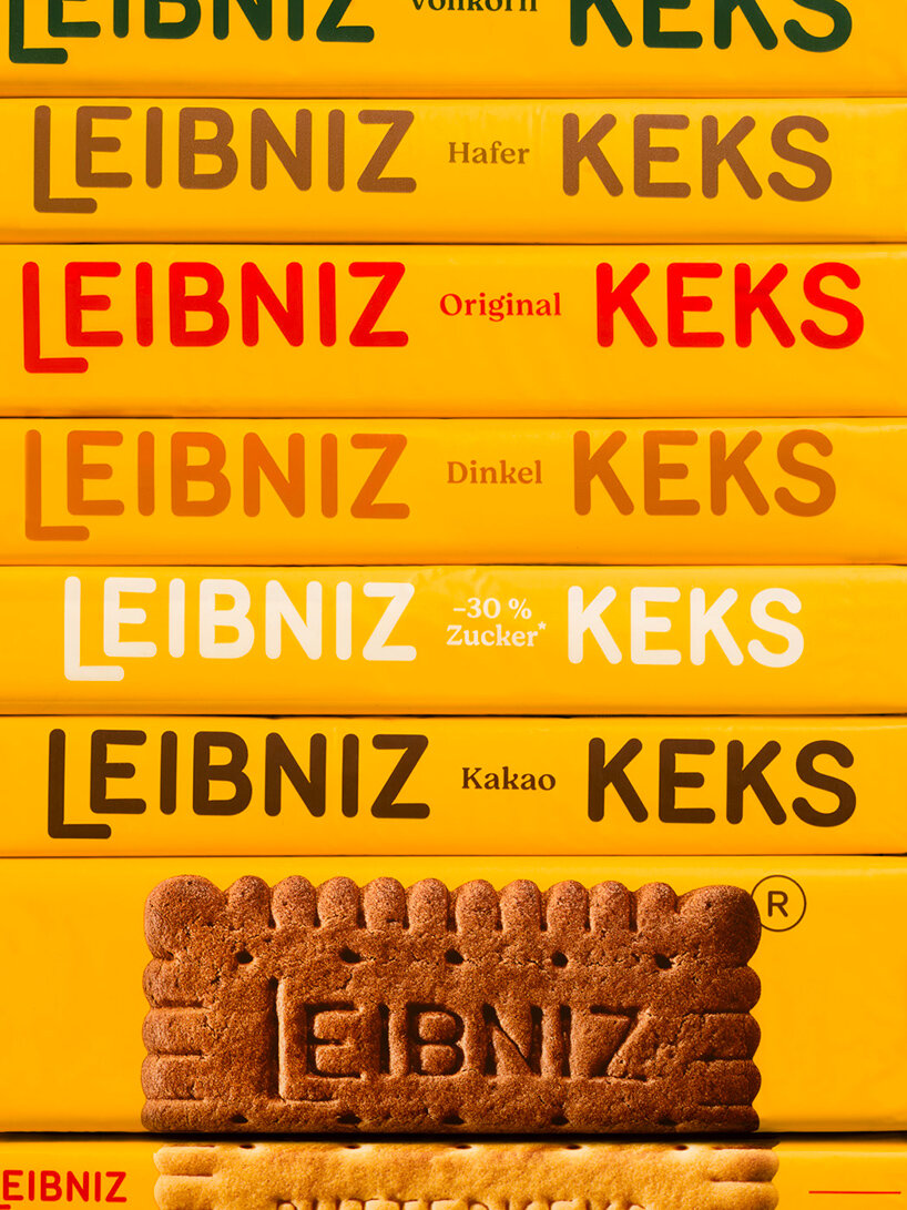 leibniz rebranding by auge design showcases 'swelling dough' look with rounded typeface