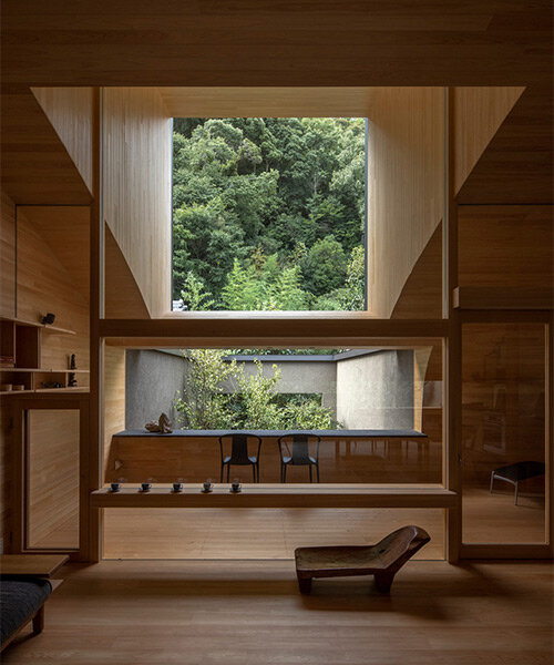 lush gardens and cave-like interiors characterize kyoto house by dai nagasaka/mega