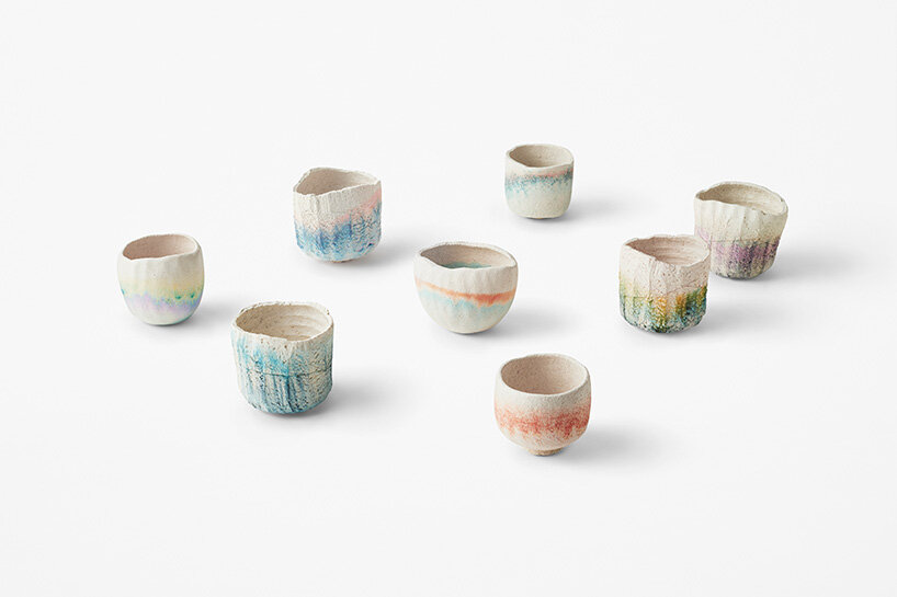nendo reinterprets raku tea bowls for 'KICHIZAEMON X' at sagawa art museum