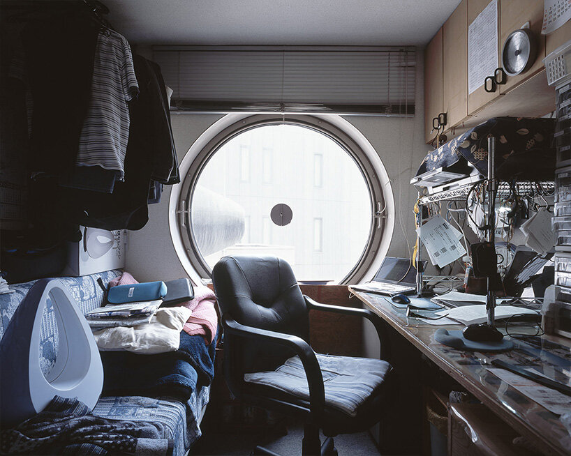 '1972/accumulations' photo series captures the individuality of nakagin tower's capsules