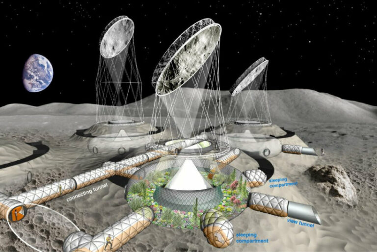 study explores building inflatable greenhouses on the moon for people