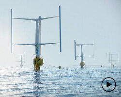 offshore floating wind turbine ‘seatwirl’ stores kinetic energy to stabilize voltage