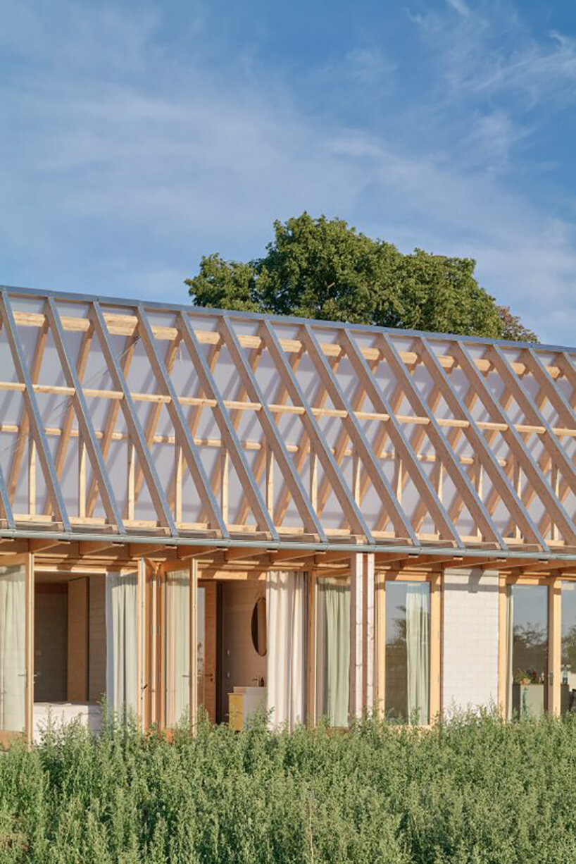 sigurd larsen tops weekend home in german countryside with clear glass gable roof