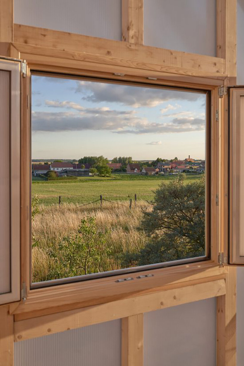 sigurd larsen tops weekend home in german countryside with clear glass gable roof