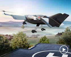 eVTOL ‘axe by skyfly’ trades rotating wings for 70 KW motors with 280 KW peak power