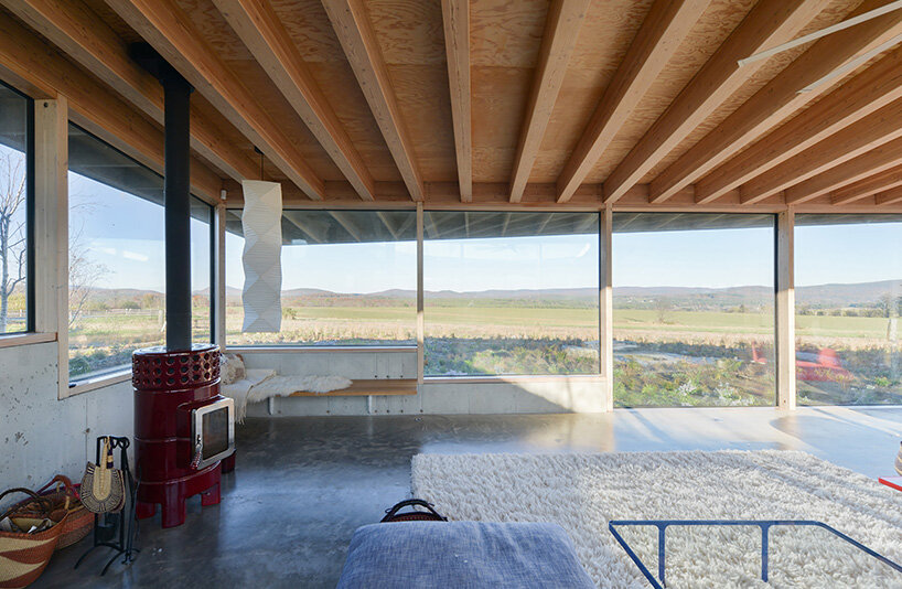 NO ARCHITECTURE organizes flower house as six overlapping pavilions in the berkshires