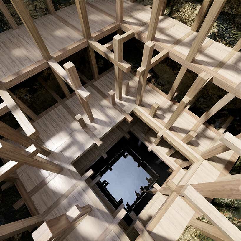 'timeless gelding' is a delicate permeable structure by nicholas préaud & manuel cervantes