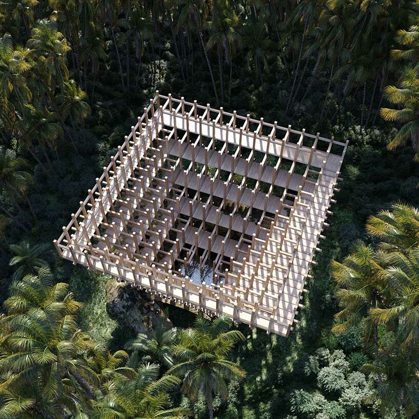 'timeless ruin' is a delicate permeable structure by nicholas préaud & manuel cervantes