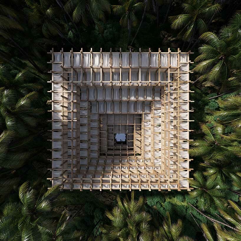'timeless ruin' is a delicate permeable structure by nicholas préaud & manuel cervantes