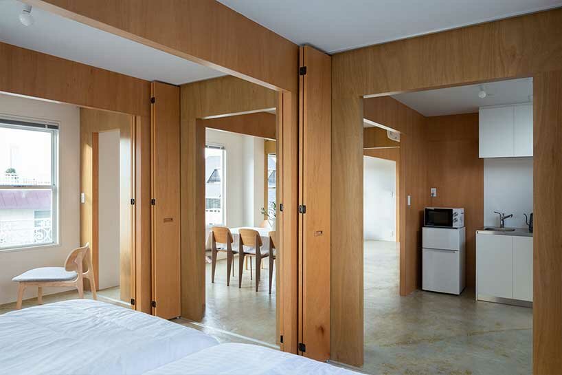 TOASt renovates hotel rooms into flexible interaction lodges in tokyo