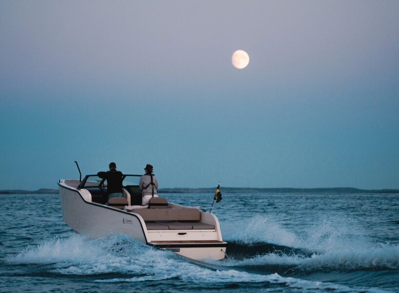 electric cruiser ‘x shore 1’ offers fast-charging, smart tech, & spacious deck on board