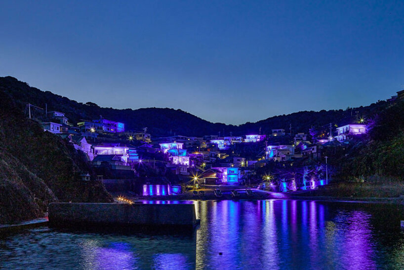 takasho digitec co. revives semi-ghost town in japan with poetic light installation