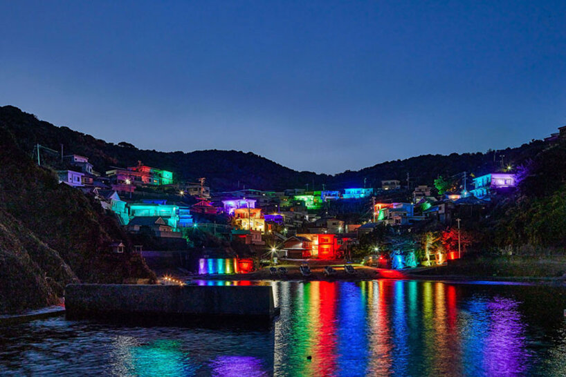 takasho digitec co. revives semi-ghost town in japan with poetic light installation