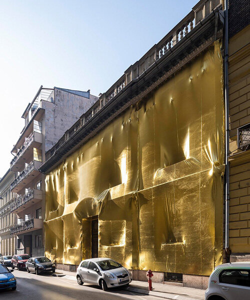 19th-century palaces wrapped in reflective gold transform budapest streetscapes