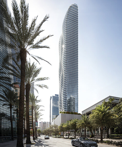 ACPV architects + arquitectonica designs solar-powered '1428 brickell' tower in miami