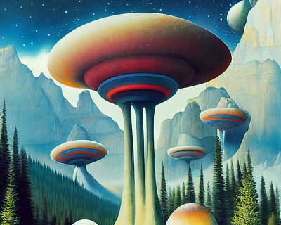 yongwook seong imagines banff as extraterrestrial eco-park in new AI-generated series