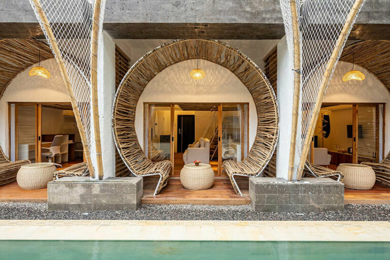 hotel in bali introduces co-living bamboo space for digital nomads