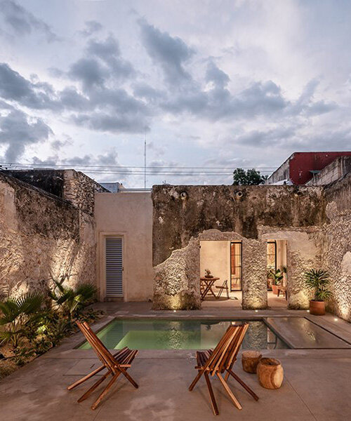 casa lohr emerges from 19th-century stone ruins in mérida to embrace raw materiality