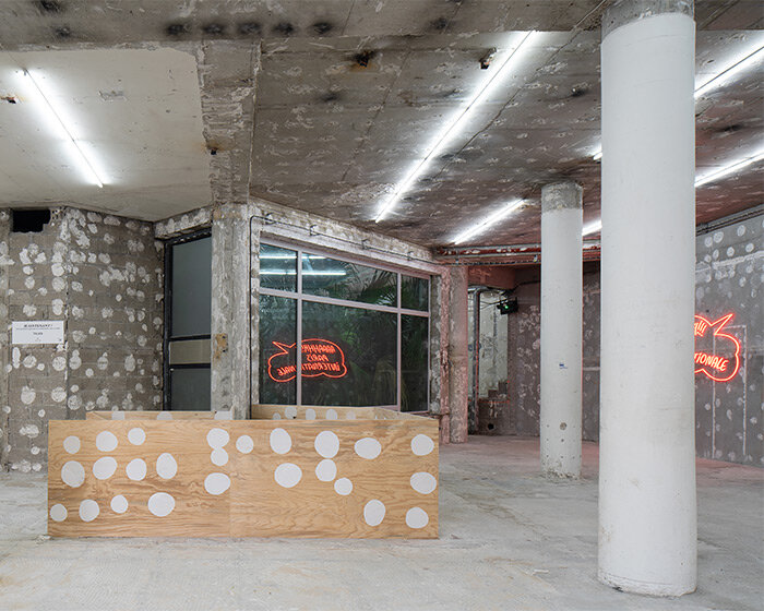 christ & gantenbein unveils neon lights and dotted walls in paris internationale exhibition