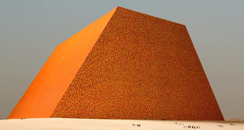 christo and jeanne-claude's 'the mastaba' comes to life through NFT funds