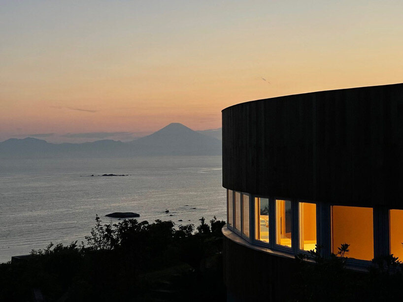 circular '365°' house by andrea hikone opens generously to japan's natural landscapes